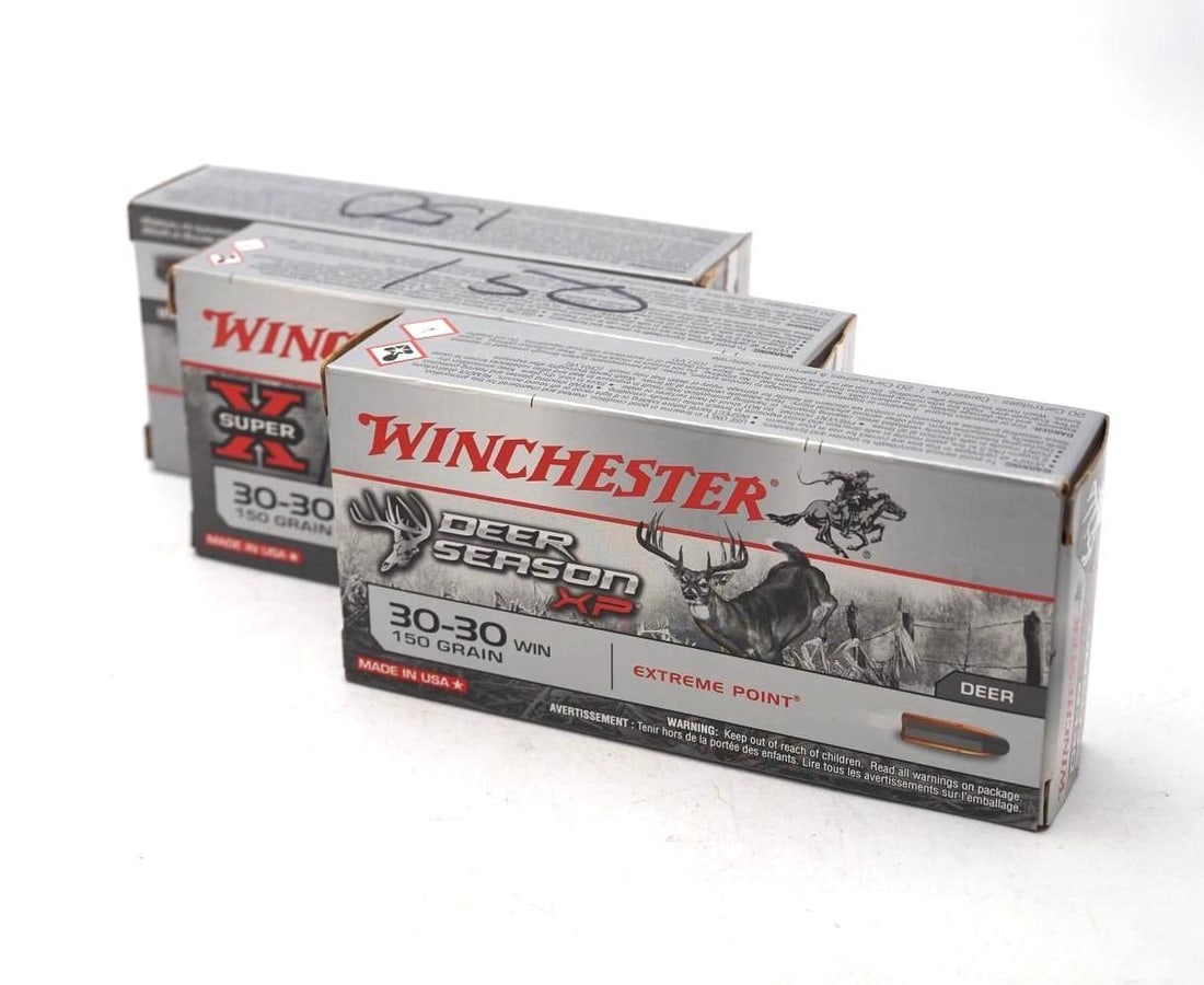 (3) Boxes of Winchester .30-30 Cartridges: (3) Boxes of Winchester .30-30 Cartridges
