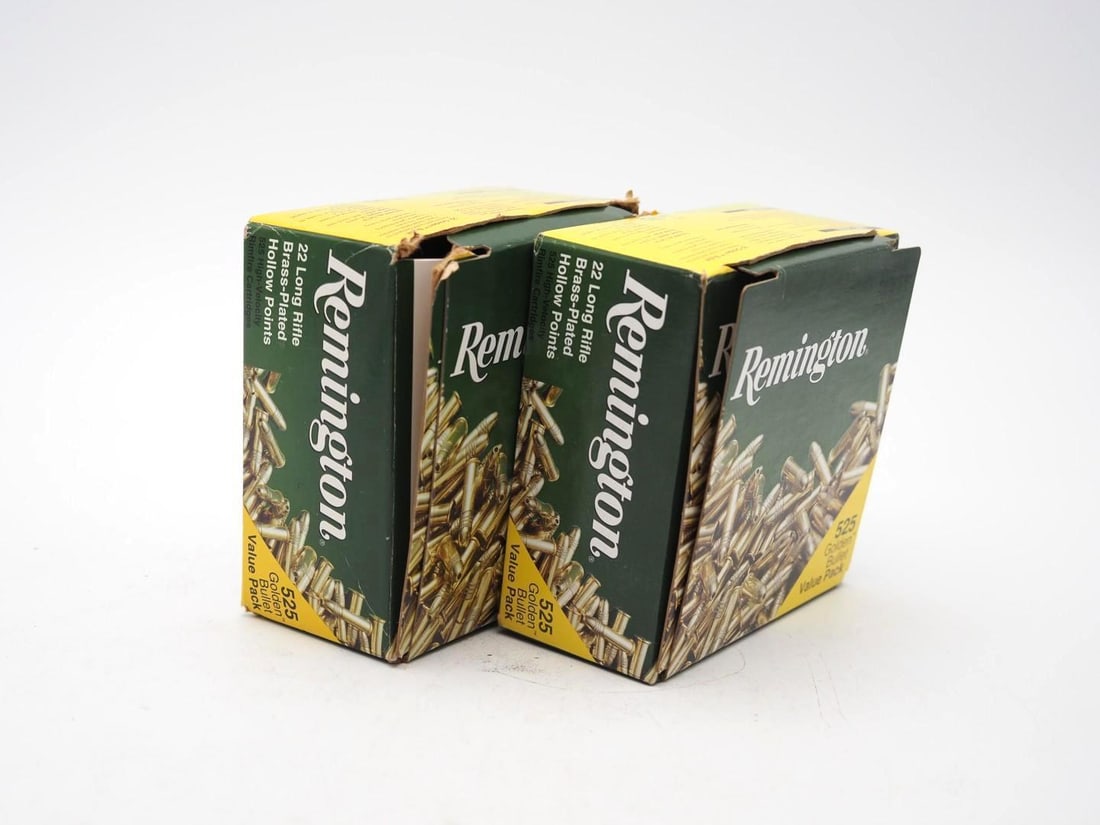 (2) 525 Round Boxes of Remington Golden Bullet .22 LR Cartridges - 2
