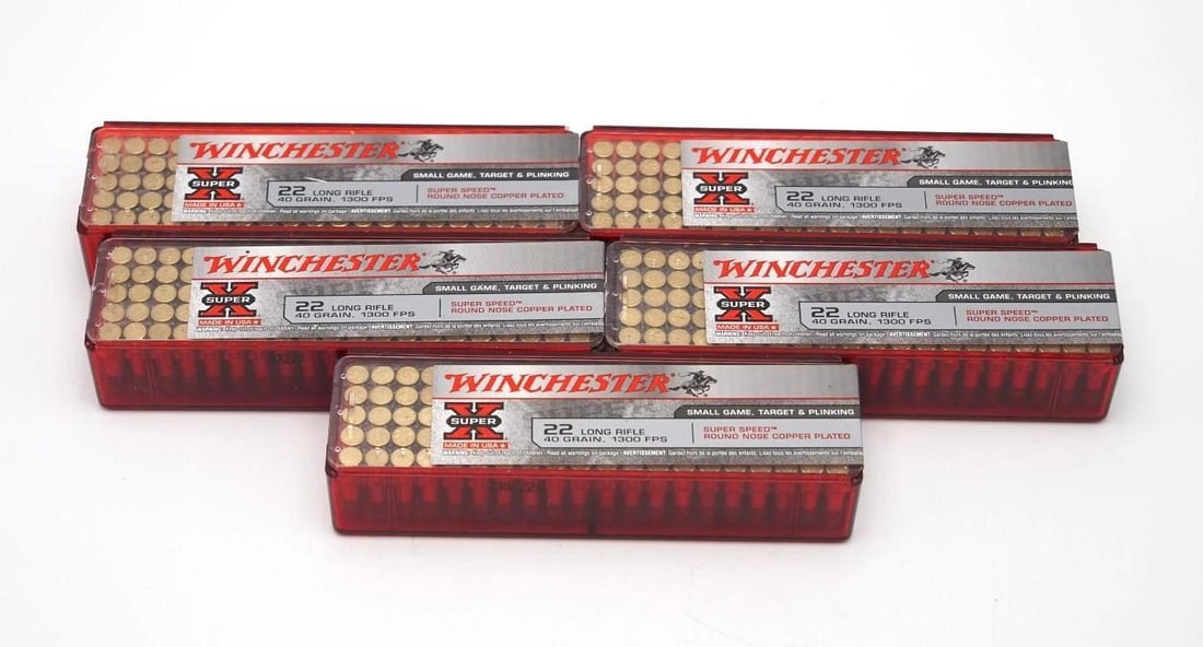(500) Winchester Super Speed .22 LR Cartridges: (500) Winchester Super Speed .22 LR Cartridges