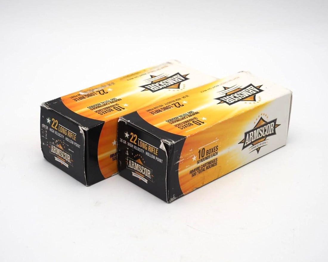 (2) 500 Round Boxes of Armscor .22 LR Cartridges (1 of 3)