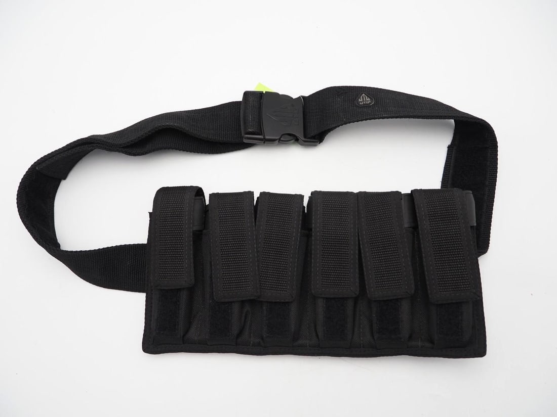 (6) 9 Round 9mm Magazines W/ Nylon Belt Rig (1 of 4)