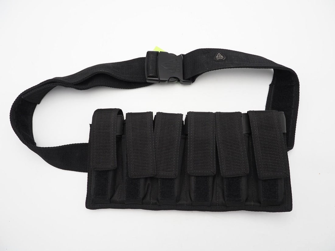 (6) 9 Round 9mm Magazines W/ Nylon Belt Rig - 2