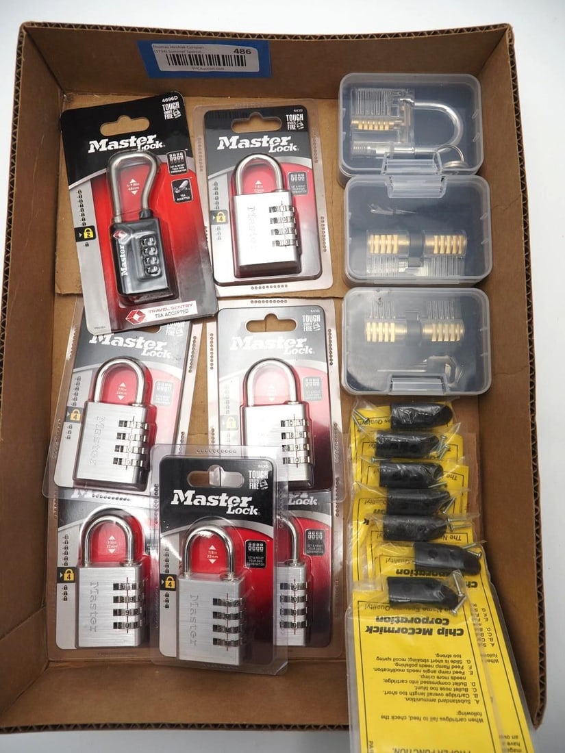 (10) Locks & Magazine Bases: (10) Locks & Magazine Bases