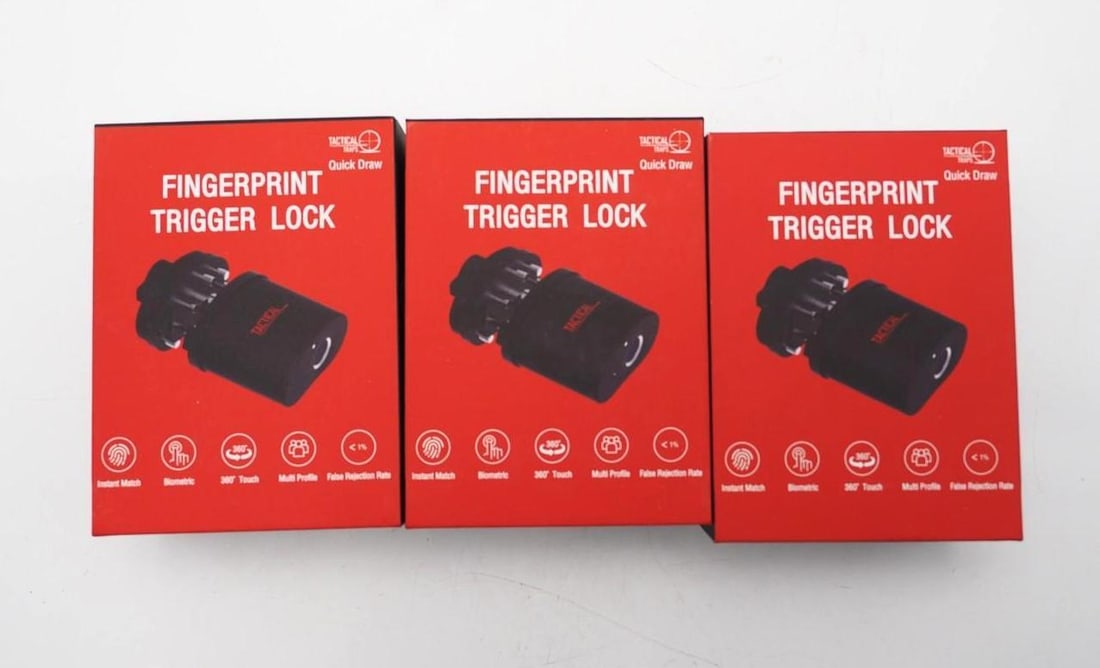 (3) Tactical Traps Quick Draw Fingerprint Trigger Locks (1 of 3)
