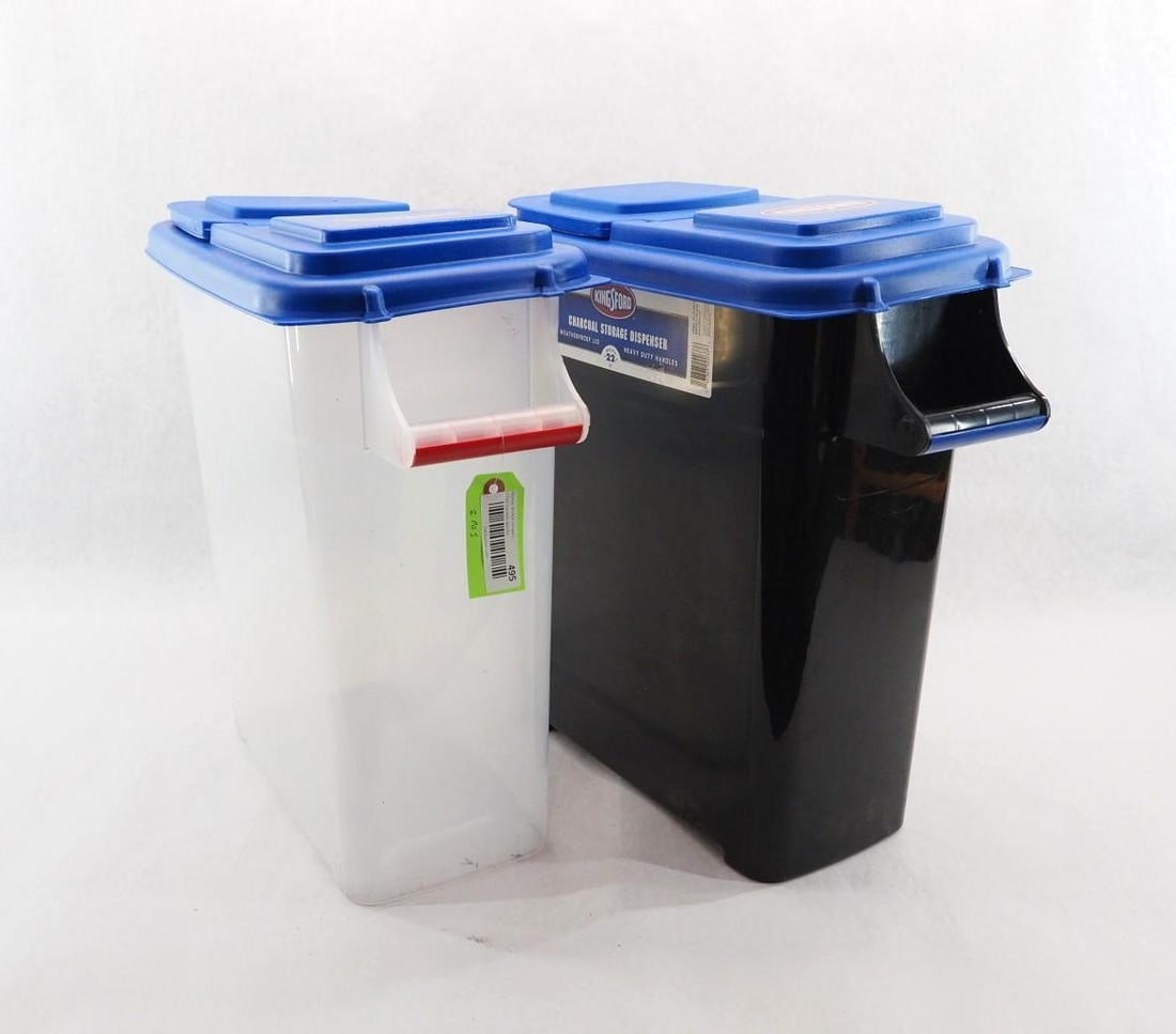 (2) Plastic Bins - 3