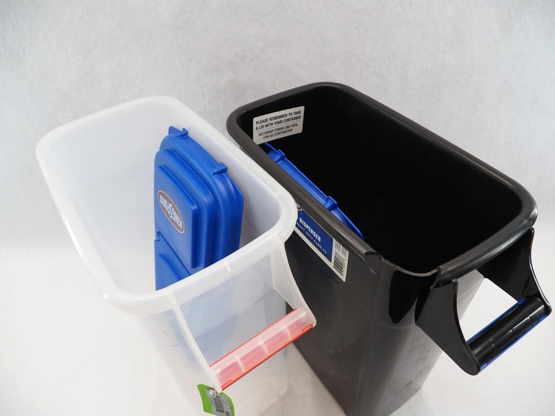 (2) Plastic Bins - 4