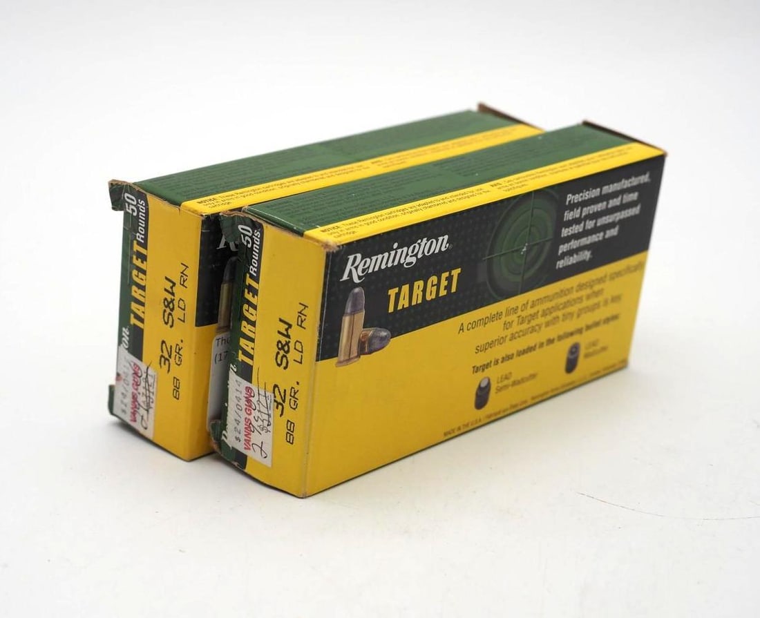 (2) Boxes of Remington .32 S&W Cartridges - 2