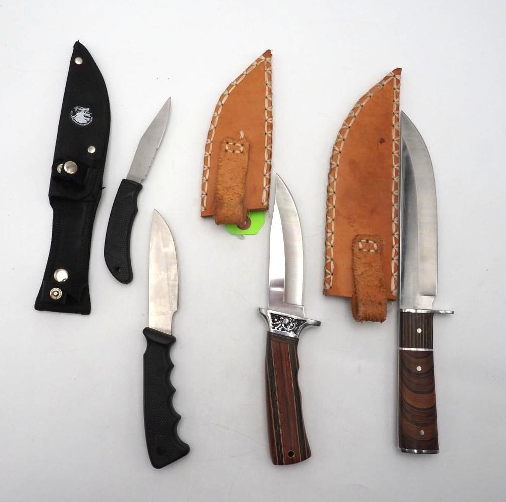 (4) Fixed Blade Knives - 2