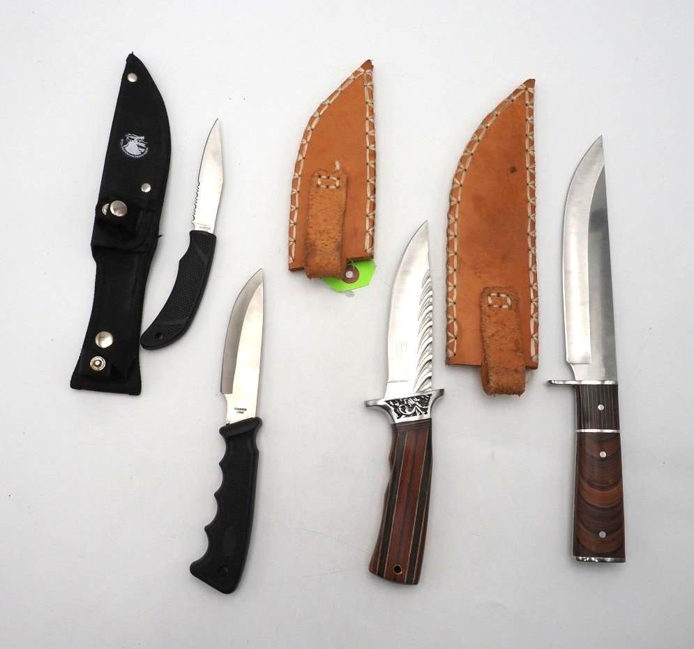 (4) Fixed Blade Knives - 3