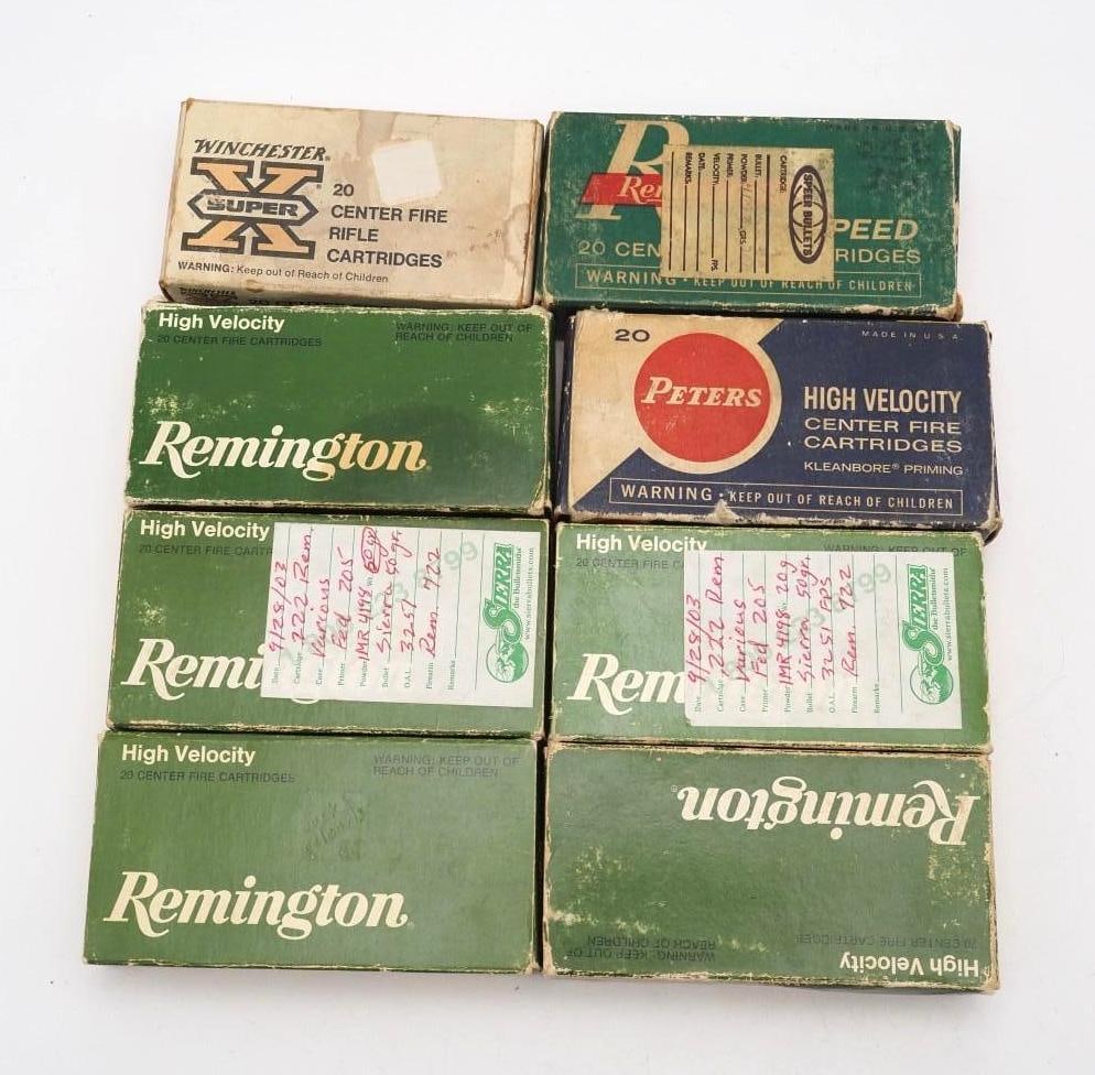 (124) .222 Remington Cartridges - 2