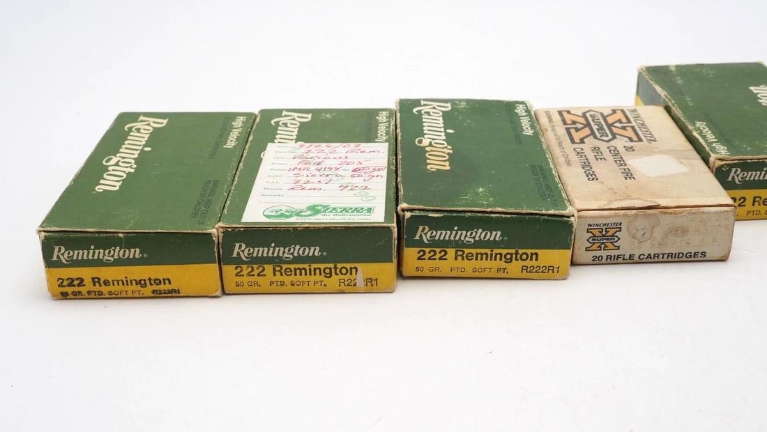 (124) .222 Remington Cartridges - 5