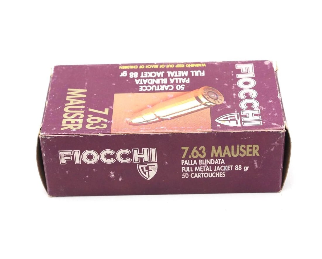 Box of Fiocchi 7.63 Mauser Cartridges - 2