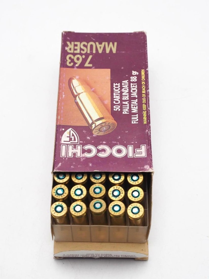 Box of Fiocchi 7.63 Mauser Cartridges - 3