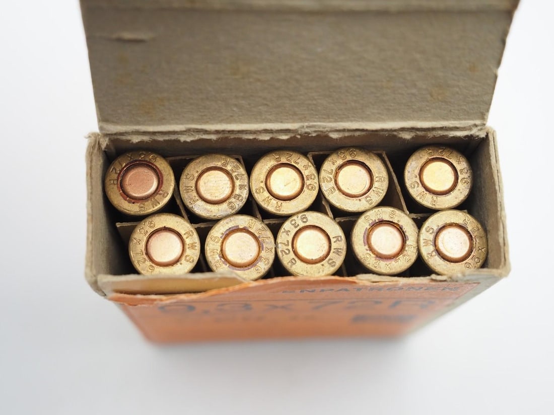 (16) Vintage RWS 9.3x72R Cartridges in Boxes - 4