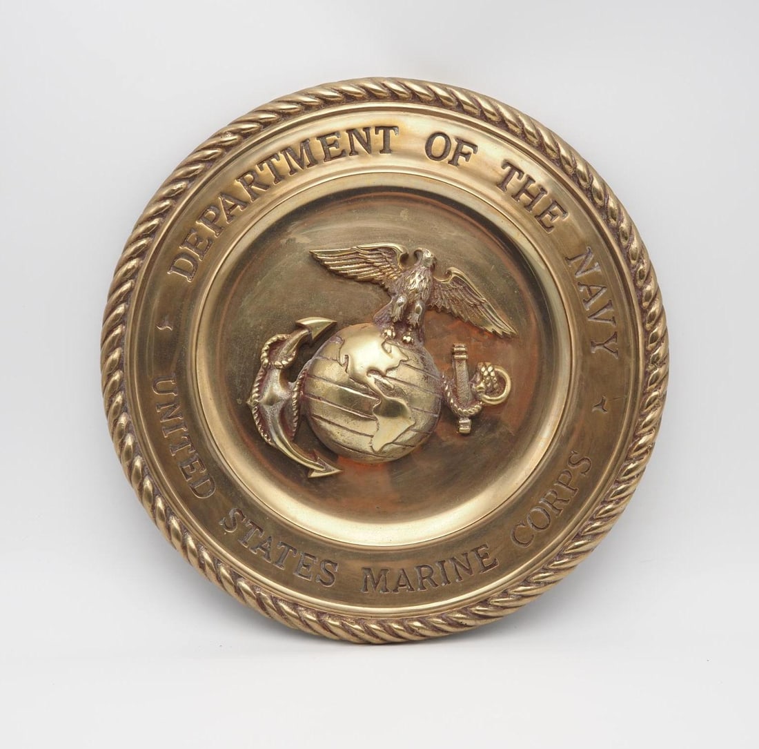 Brass U.S.M.C. Plaque - 2