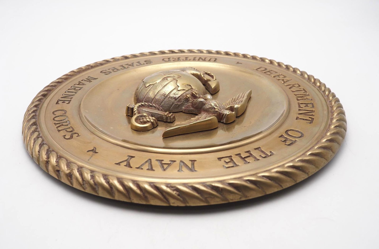 Brass U.S.M.C. Plaque - 4