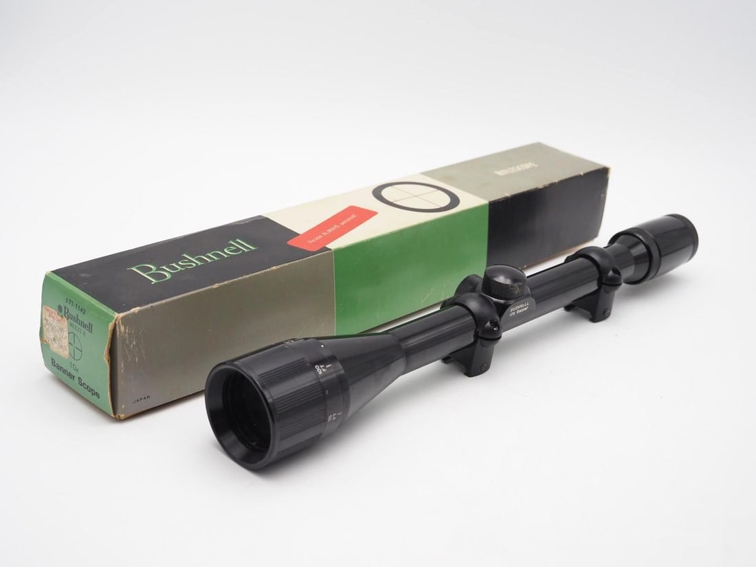 Bushnell Banner 10x Rifle Scope: in the box