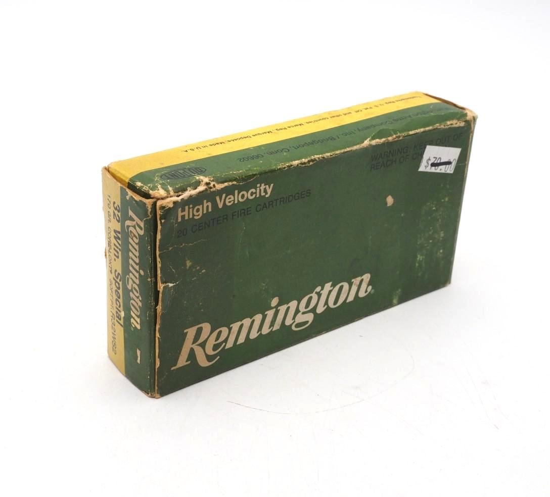 Box of .32 Special Cartridges: (19) Remington, (1) Winchester