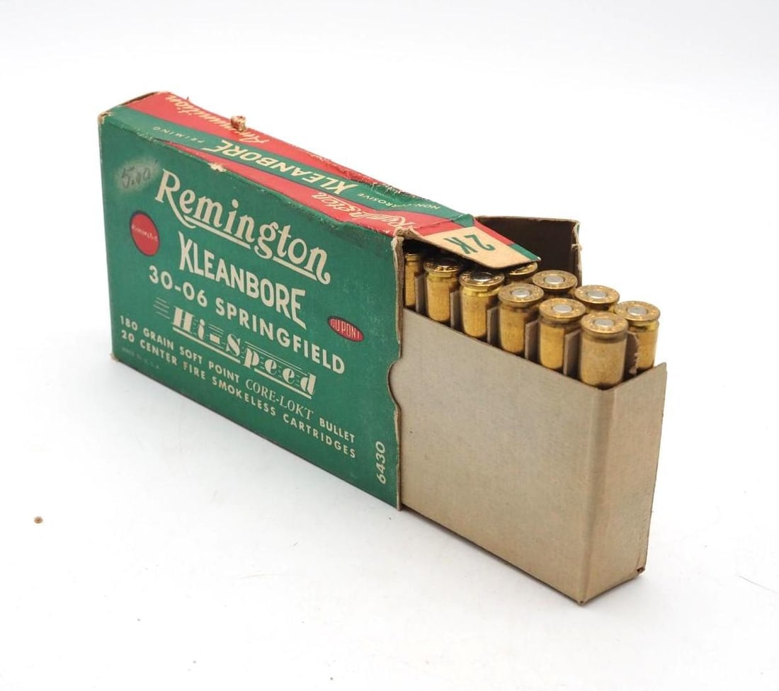 Vintage Box of Remington .30-06 Cartridges - 2