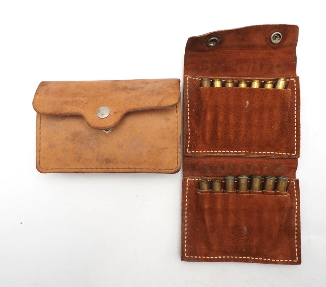 (2) Leather Cartridge Pouches W/ (40) .30-06 Cartridges (1 of 3)