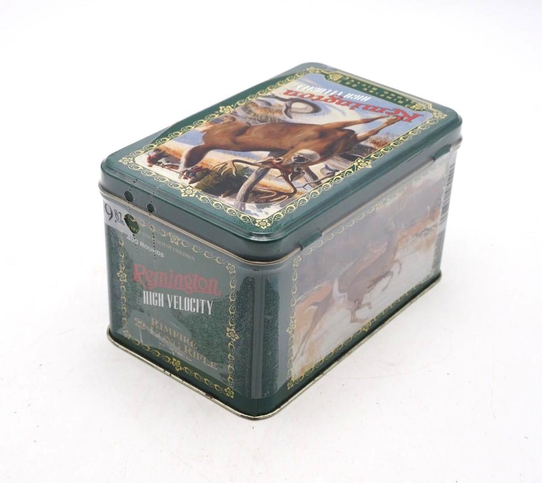 (400) Remington .22 LR Cartridges in Commemorative Tin: (400) Remington .22 LR Cartridges in Commemorative Tin