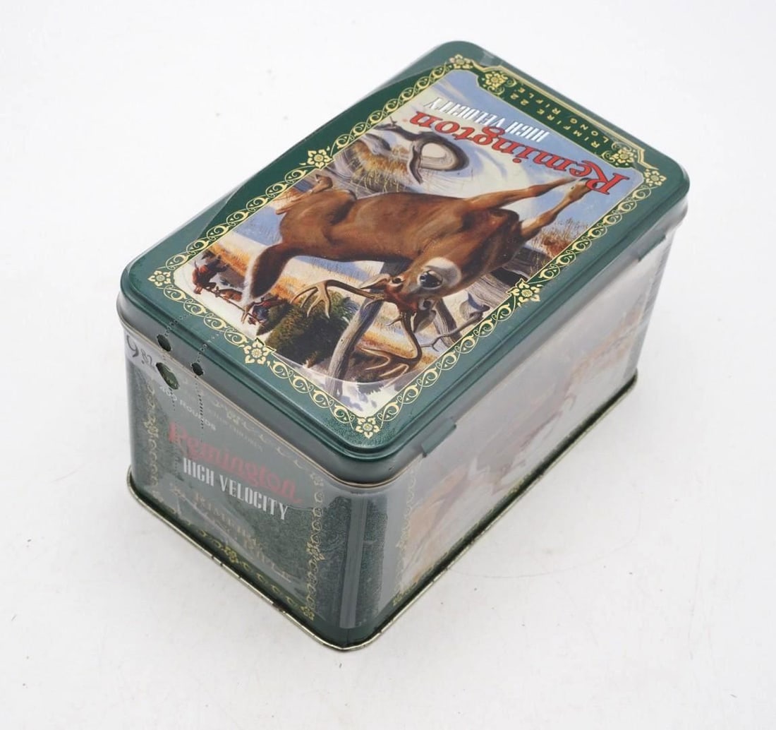 (400) Remington .22 LR Cartridges in Commemorative Tin - 2