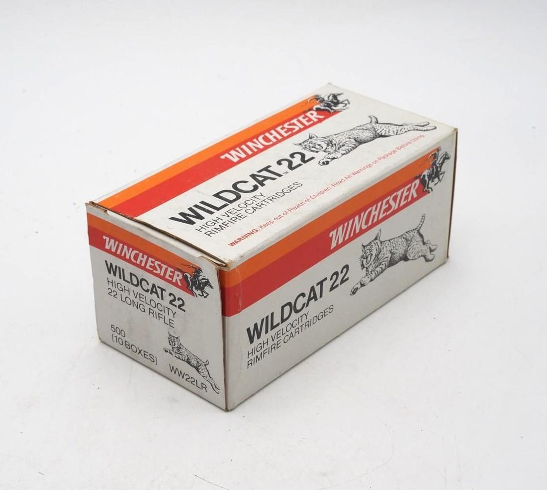 (500) Winchester Wildcat .22 LR Cartridges: (500) Winchester Wildcat .22 LR Cartridges