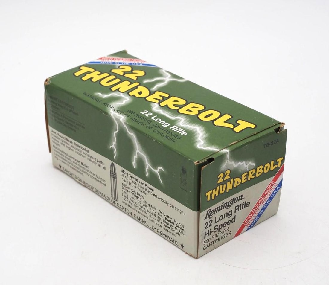 (500) Remington Thunderbolt .22 LR Cartridges - 2