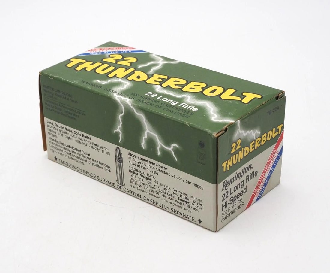 (500) Remington Thunderbolt .22 LR Cartridges - 2