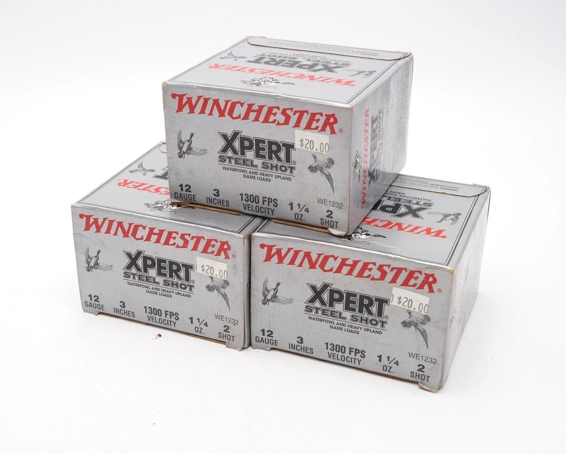 (3) Boxes of Winchester Xpert 12 Ga. Steel Shot Shotgun Shells - 2