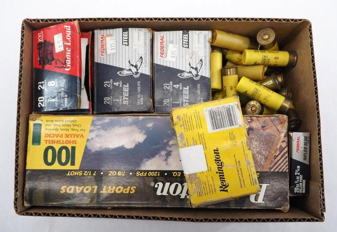 (195) 20 Ga. Shotgun Shells: (195) 20 Ga. Shotgun Shells