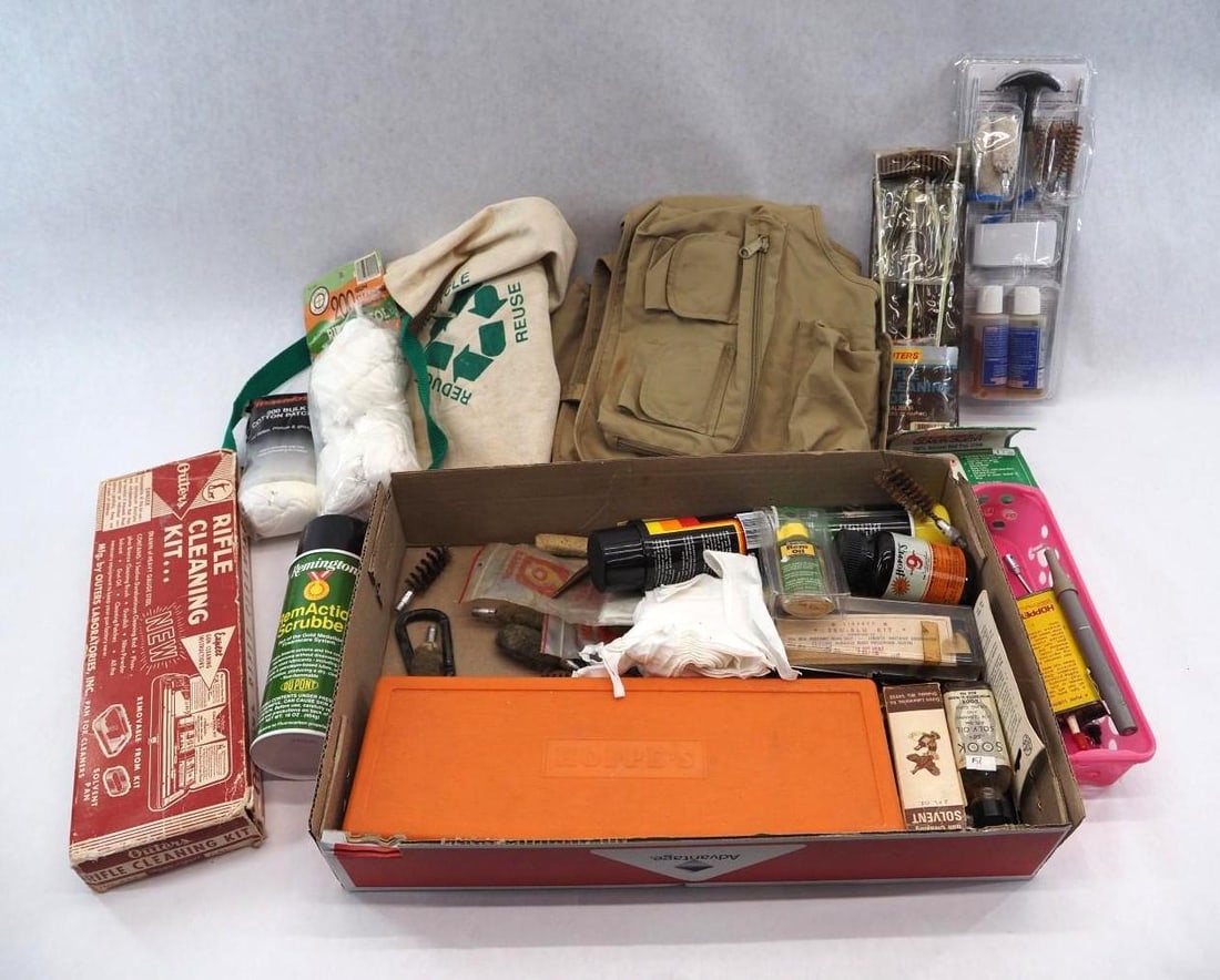 Gun Cleaning Supplies, Tools & (4) Long Gun Cases - 2