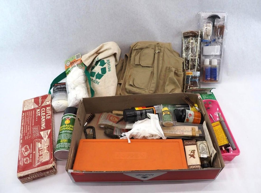 Gun Cleaning Supplies, Tools & (4) Long Gun Cases - 3