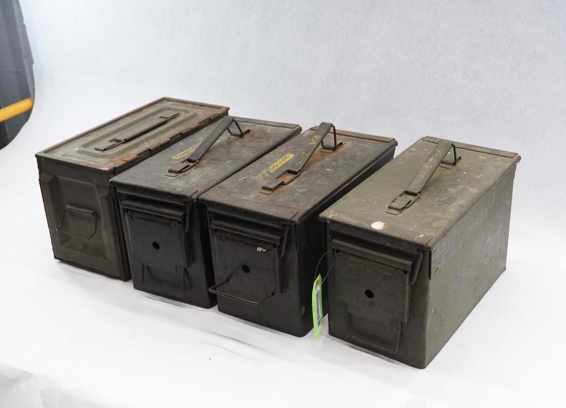 (4) Steel Ammo Cans - 3