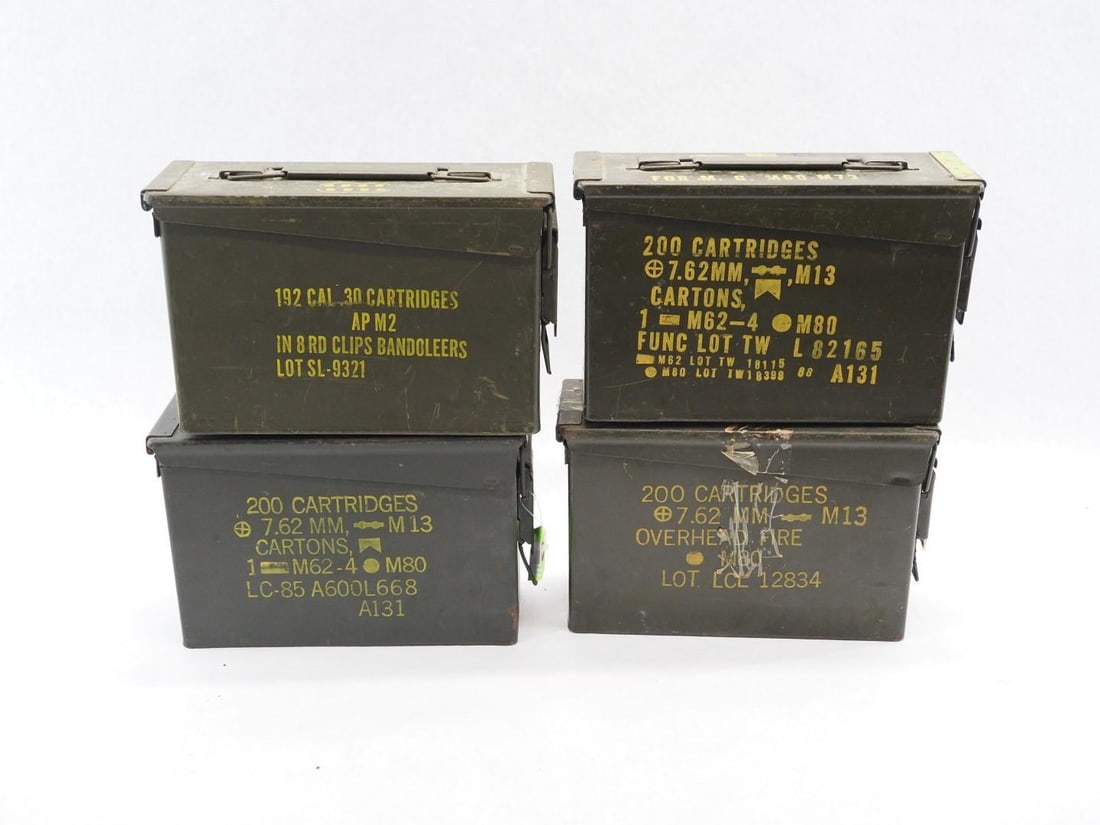 (4) Steel Ammo Cans - 3