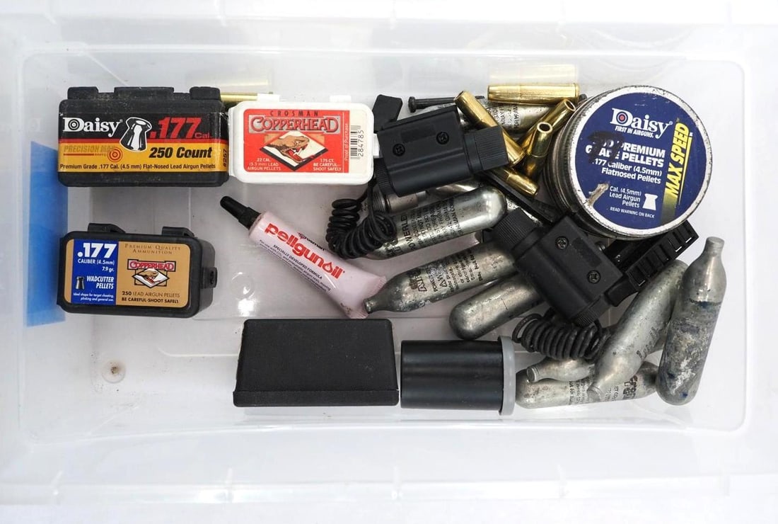 Lot of Pellets, BBs, CO2 Cartridges & Accessories: Lot of Pellets, BBs, CO2 Cartridges & Accessories