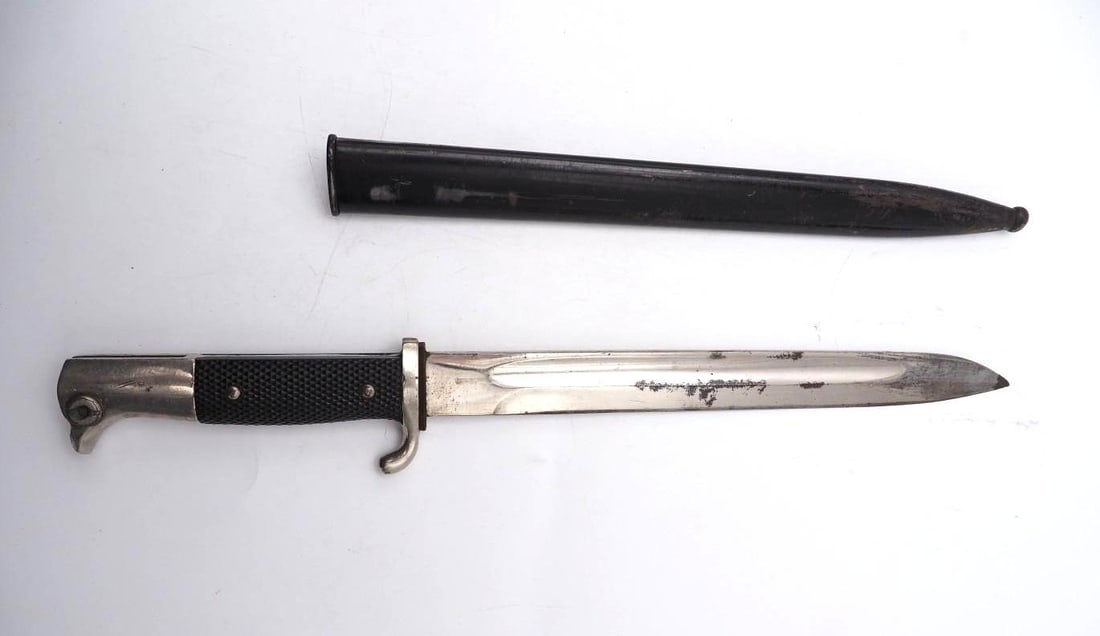 Vintage WWII German Parade Dress Bayonet: with scabbard, Emil Voos