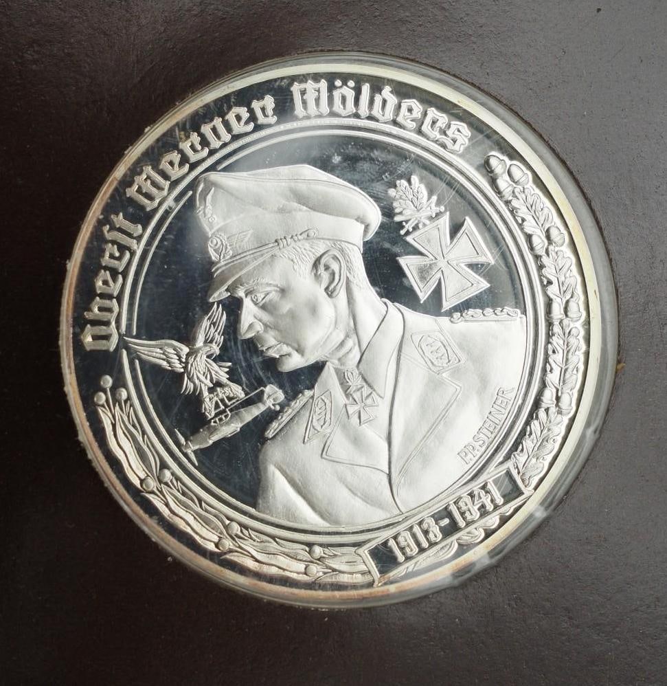 .999 Silver German WWII Commemorative Medallion - 2