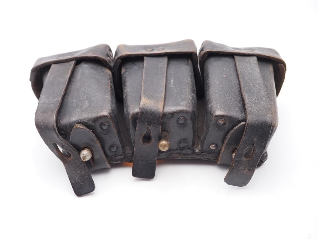 German WWI Leather Cartridge Pouch - 2