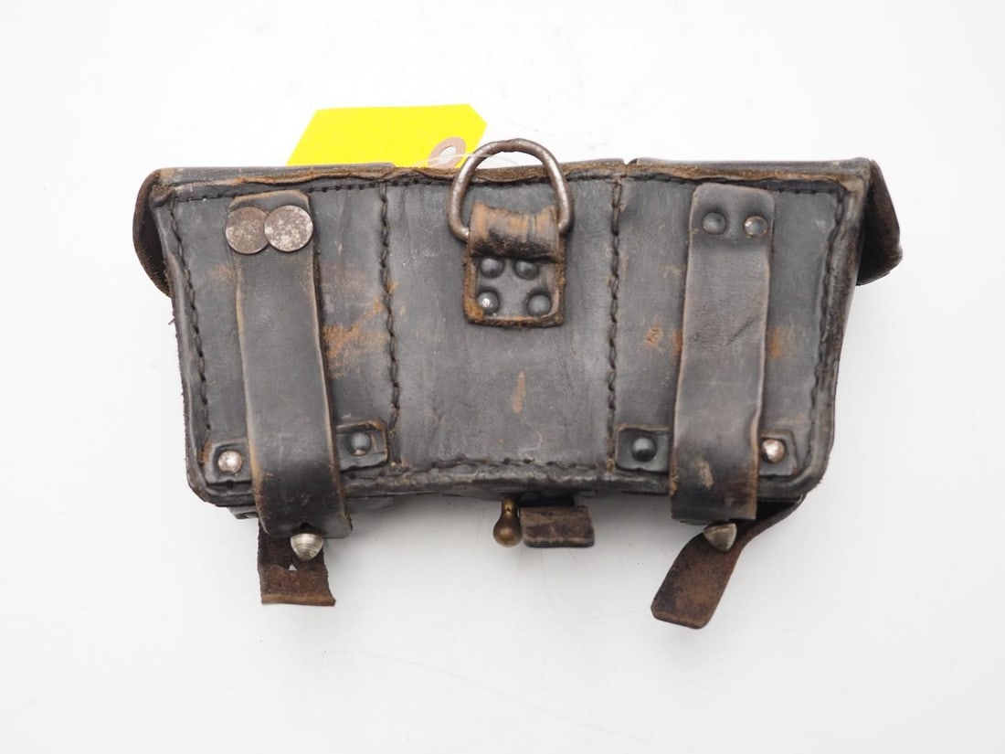 German WWI Leather Cartridge Pouch - 4