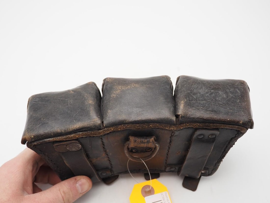 German WWI Leather Cartridge Pouch - 5