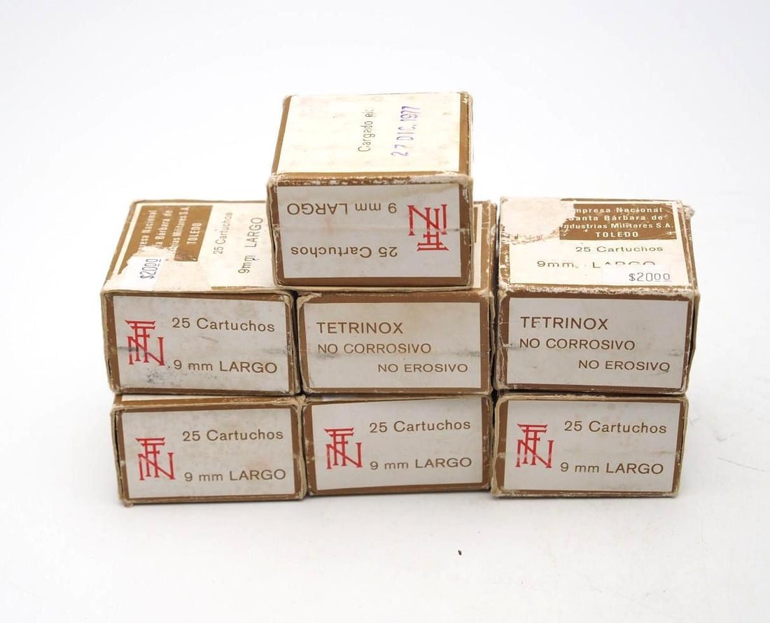 (7) Boxes of 9mm Largo Cartridges - 2