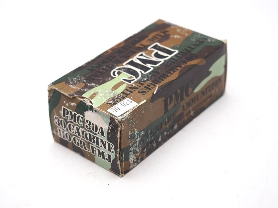 Box of PMC .30 Carbine Cartridges: Box of PMC .30 Carbine Cartridges