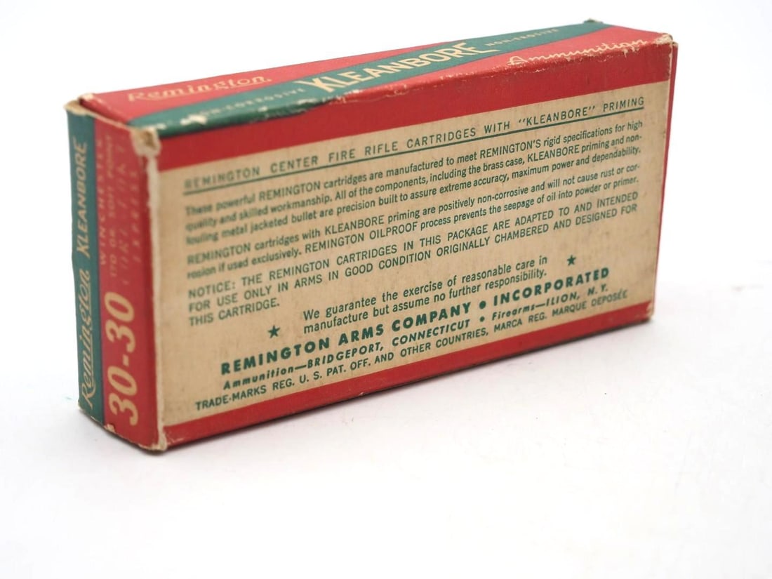 Vintage Box of Remington .30-30 Cartridges - 2