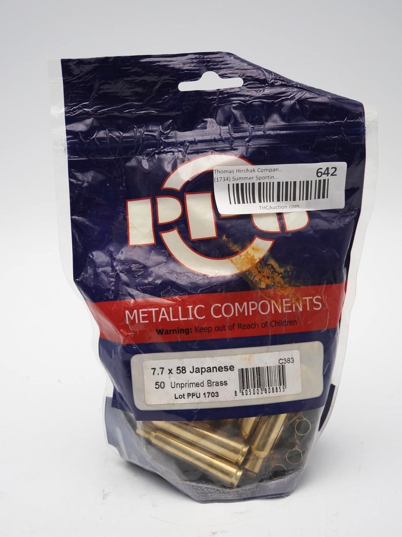 (50) PPU 7.7x28 Japanese Unprimed Brass - 2