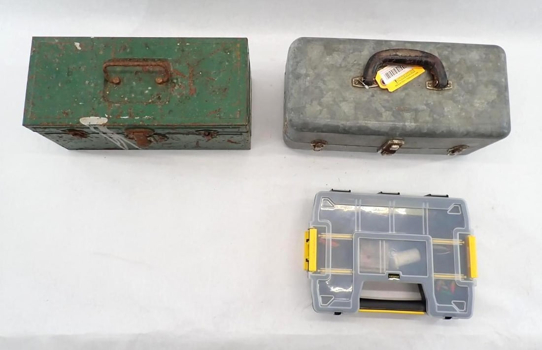 (2) Vintage Fishing Tackle Boxes & Contents - 2