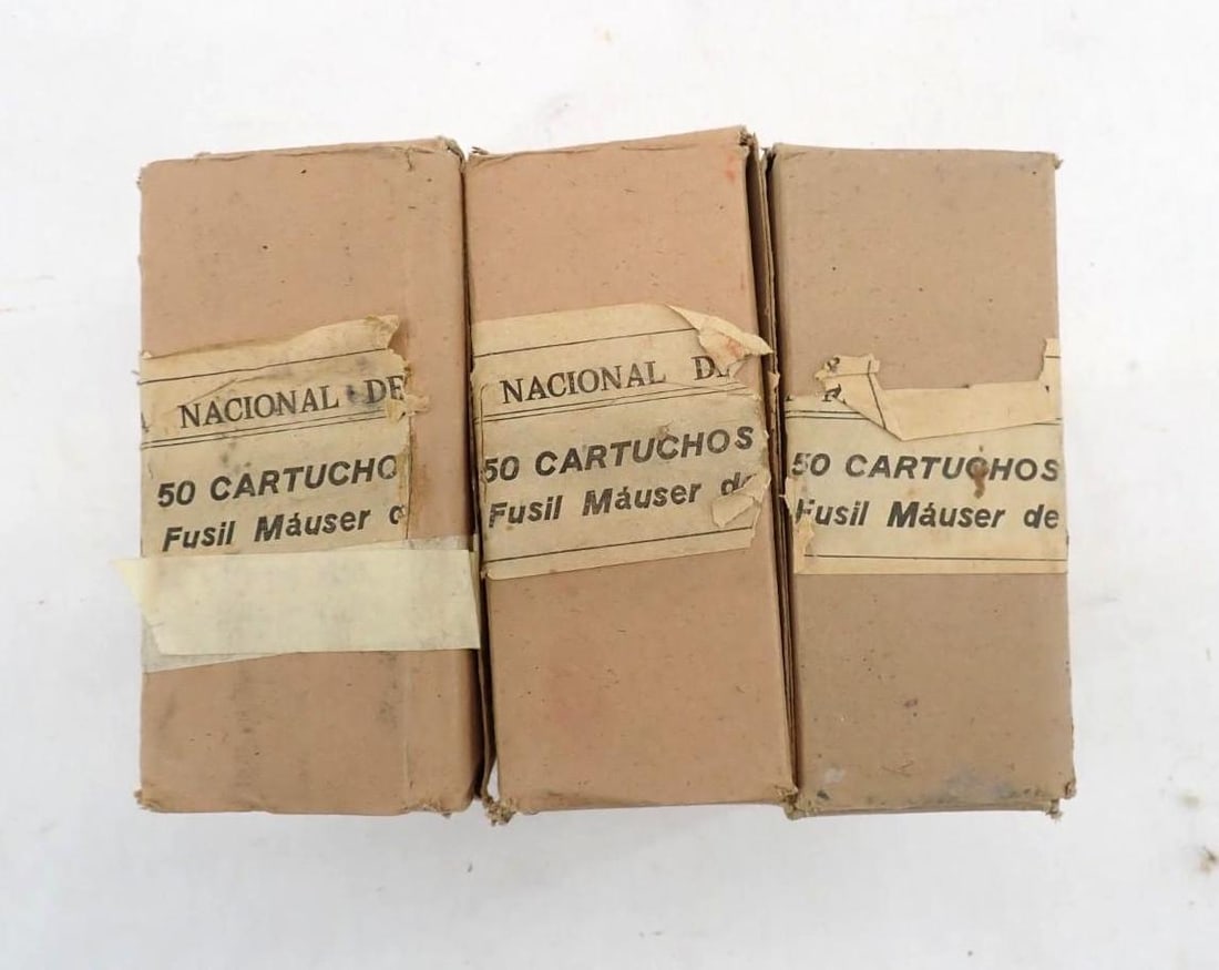 (150) Vintage FN 7mm Mauser Cartridges: (150) Vintage FN 7mm Mauser Cartridges