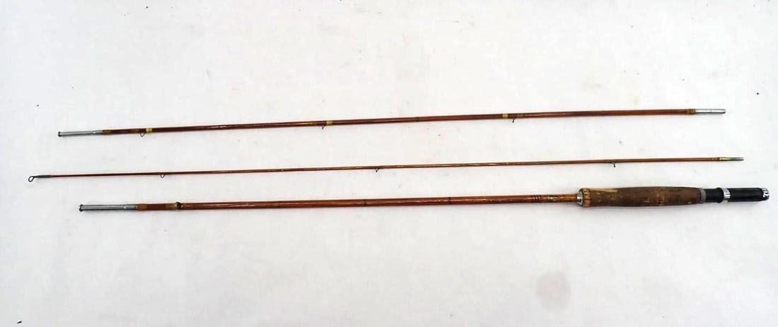 Vintage Montague Bamboo Fly Rod: approx. 8' 9"