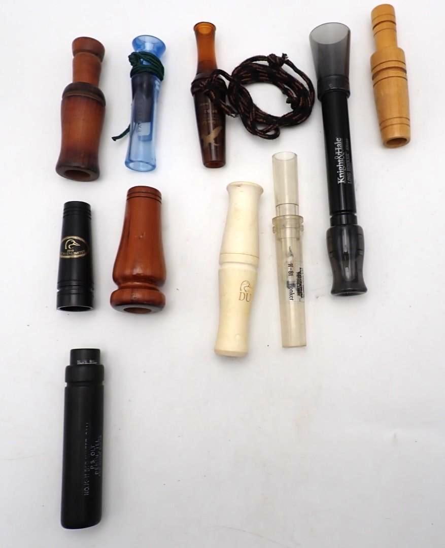 (8) Duck & Goose Calls: and a duck strap