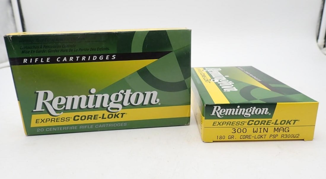 (2) Boxes of Remington .300 Winchester Magnum Cartridges: (2) Boxes of Remington .300 Winchester Magnum Cartridges